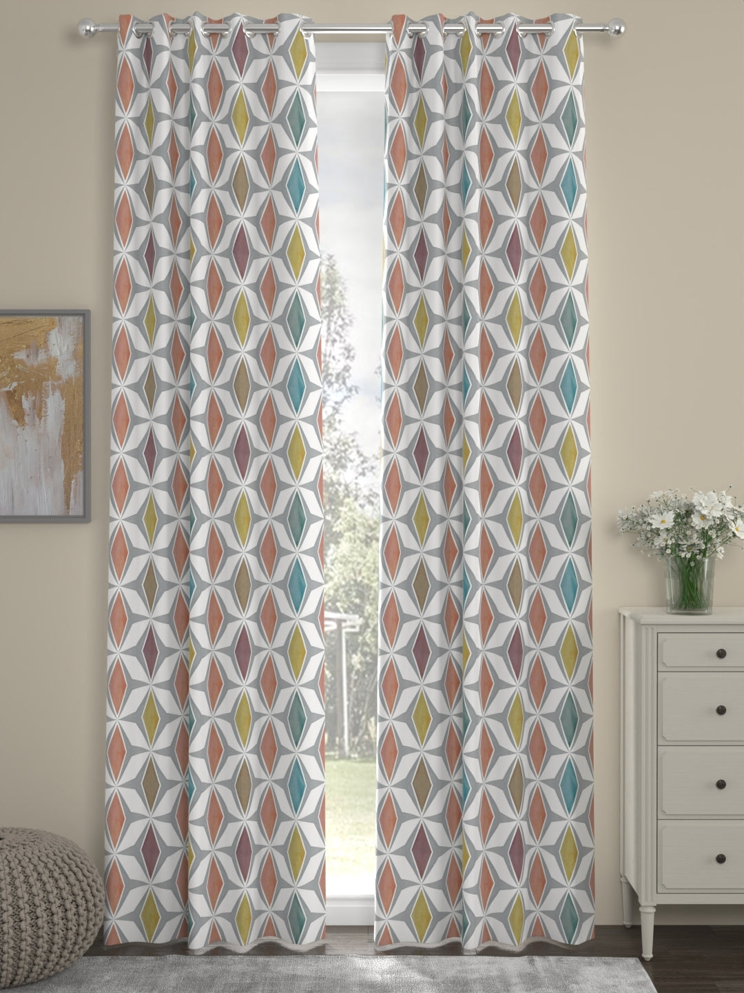 Heather Print Regular Curtain