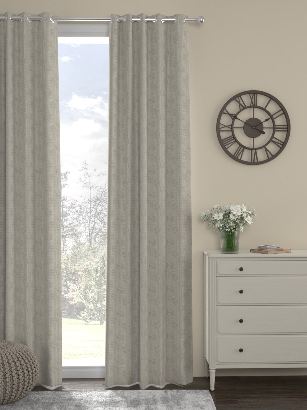 Waves Jacquard-Regular Curtains