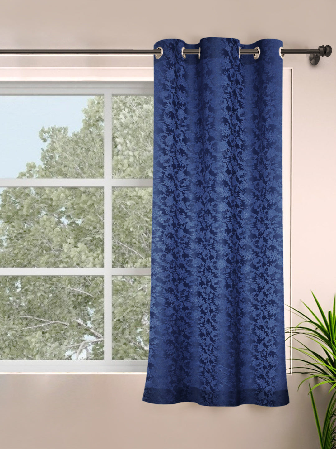 Emerald Dyed Jacquard  Regular Curtains