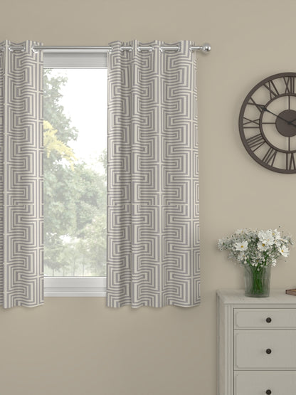 Finn Geometric Regular Curtain-Grey