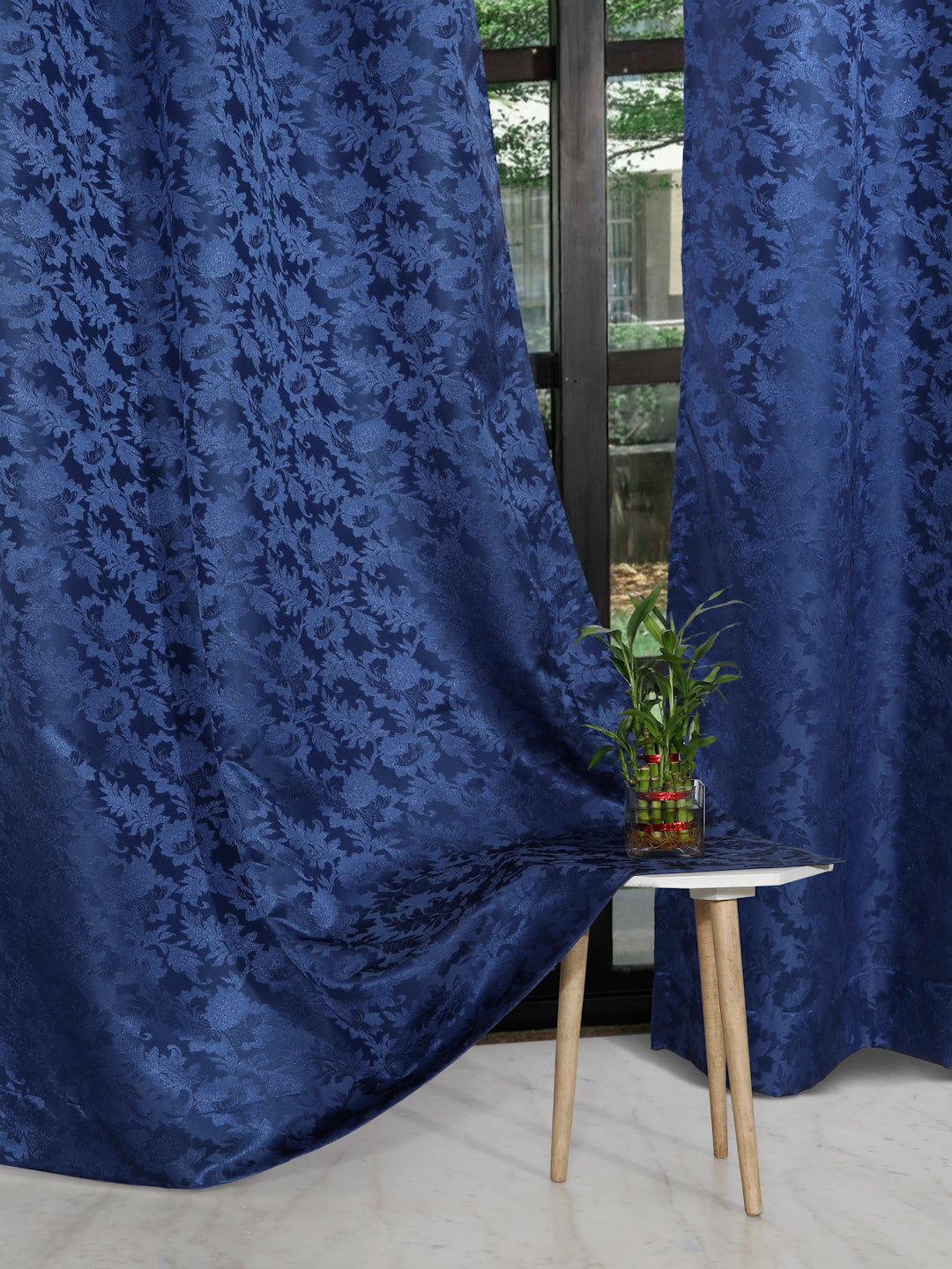 Emerald Dyed Jacquard  Regular Curtains