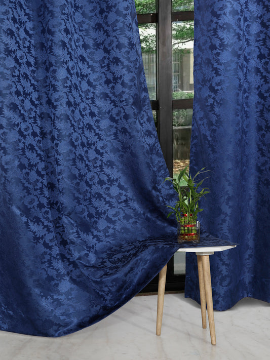Emerald Dyed Jacquard  Regular Curtains