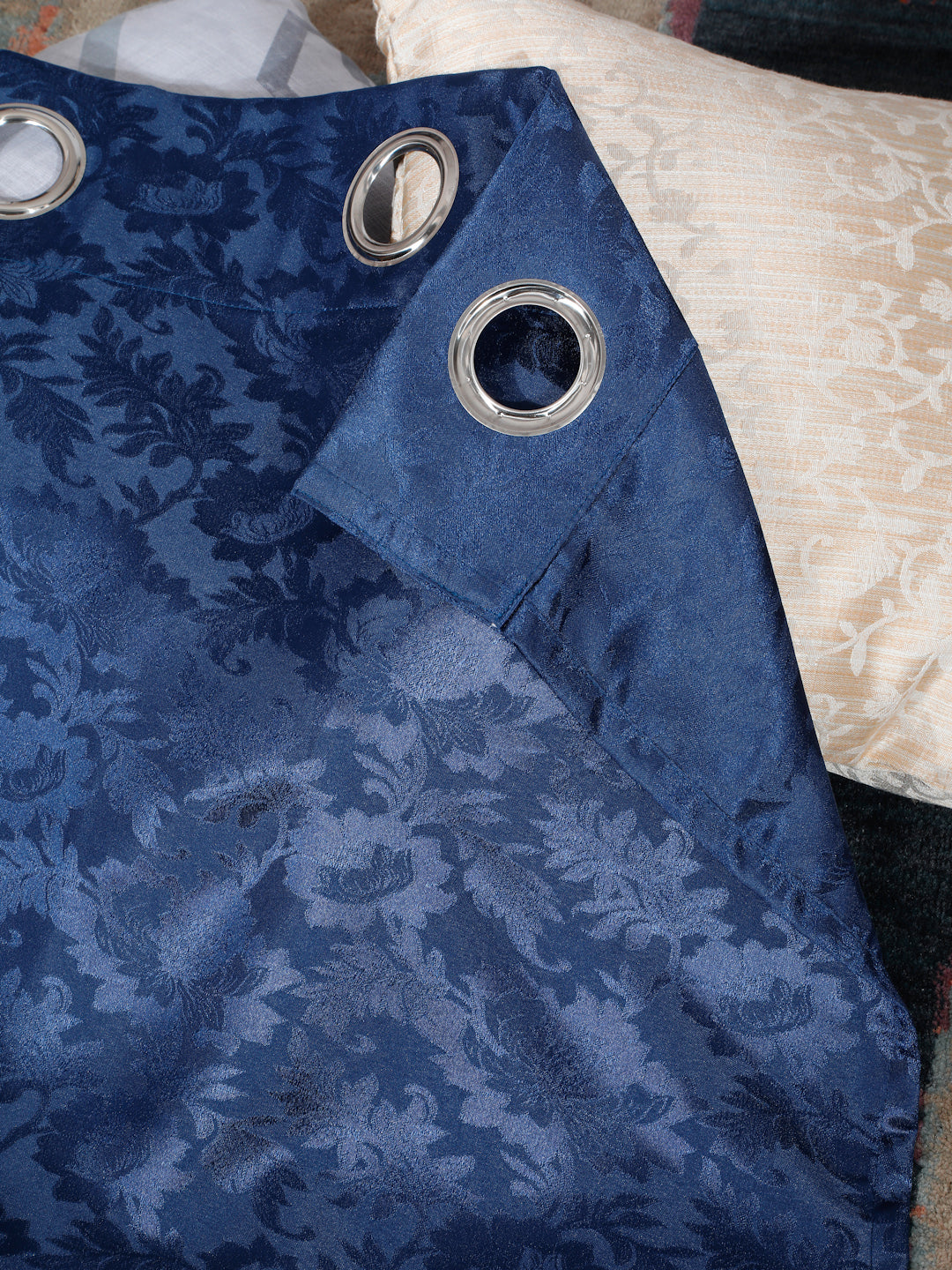 Emerald Dyed Jacquard  Regular Curtains