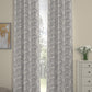 Neel Tropical Regular Curtain-Grey