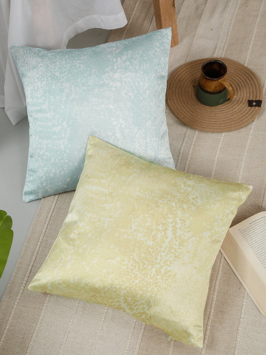 Set Of 2 Abstract Square Cushion Covers
