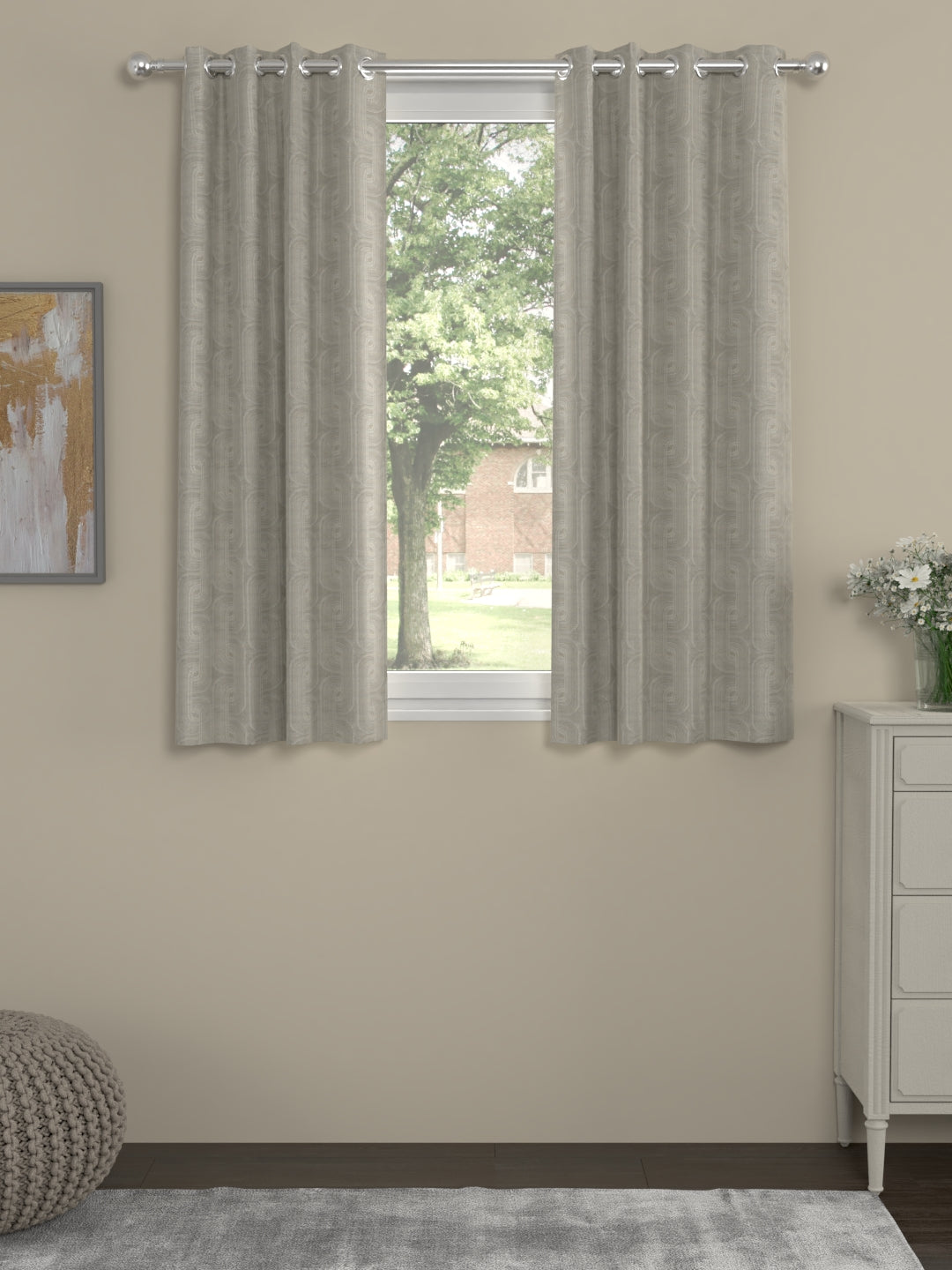 Waves Jacquard-Regular Curtains