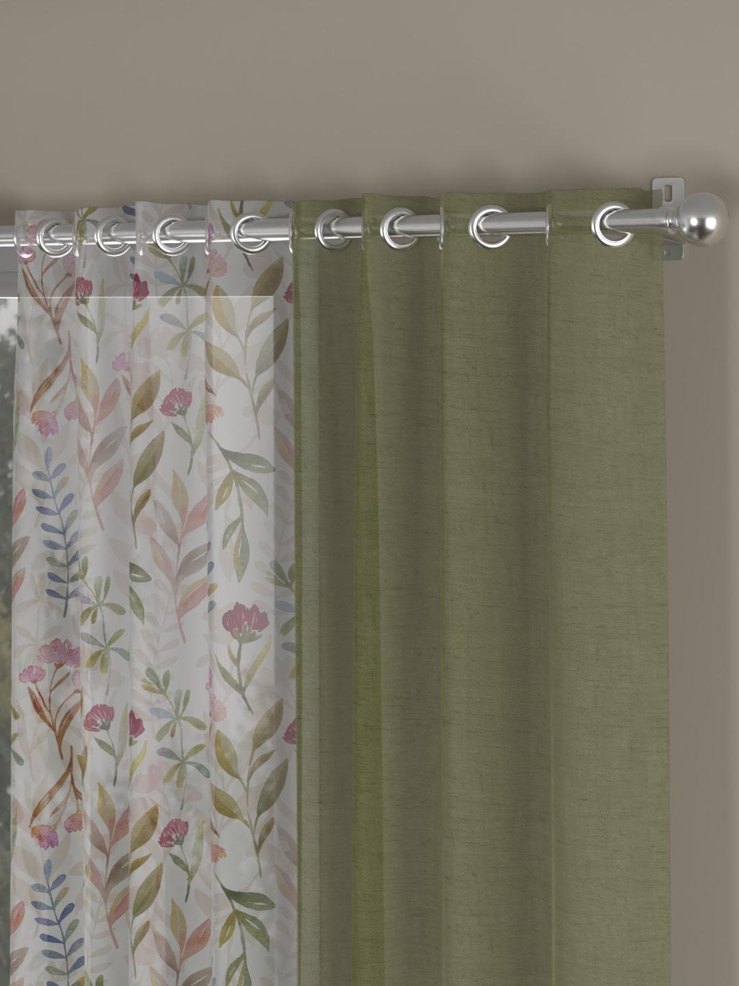 Olive Green::Multicolor / Window